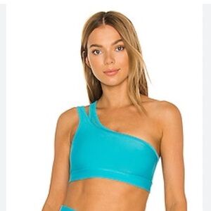 Alo one shoulders bra